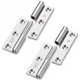 2 Stück hochwertiges Aushängescharnier, B-1004-3-R, Höhe: 50 mm, von TAKIGEN, Tragkraft: 7 kg (16 lbs), Ausführung: rechts. Produktbild
