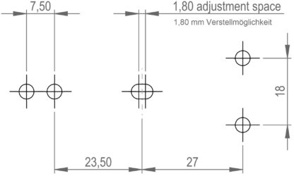 4 kpl jatkopöytäkiinnike SUS304 (V2A) säädettävä, kahdella asennon lukolla, 70 mm (2,8") 24.03.000-1. Jännityksen sulkeminen Saalis #22 valmistettu SUS304: stä (V2A), kiiltävä kiillotettu, laajennettavalle pöydälle, laatikolle, instrumenttikotelolle, työt - Image 7