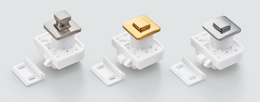 Laadukas nepparikiinnitys kahvatoiminnolla, messinkiä, pinta: kromattu, versio: neliö, TLP-S-BB-CR ja TLP-LBM (W). Kiinteä napsautuskiinnitys jahdille ja paljon muuta, Sugatsune / LAMP® (Japani) - Image 7