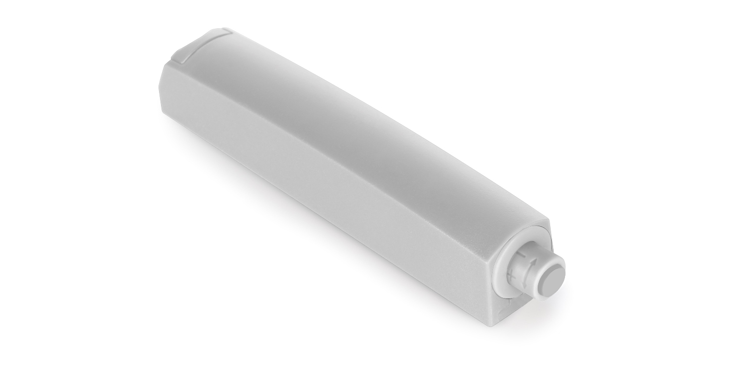 2 kpl tyylikäs nepparisalpa, asennuskotelolla, pinta: harmaa, muotoilu: ei-magneettinen, 1900221. Vakaa push-to-open ovenavaaja huonekalujen oviin, kaapin oviin, luukkuihin ja moneen muuhun, EMUCA - Image 5