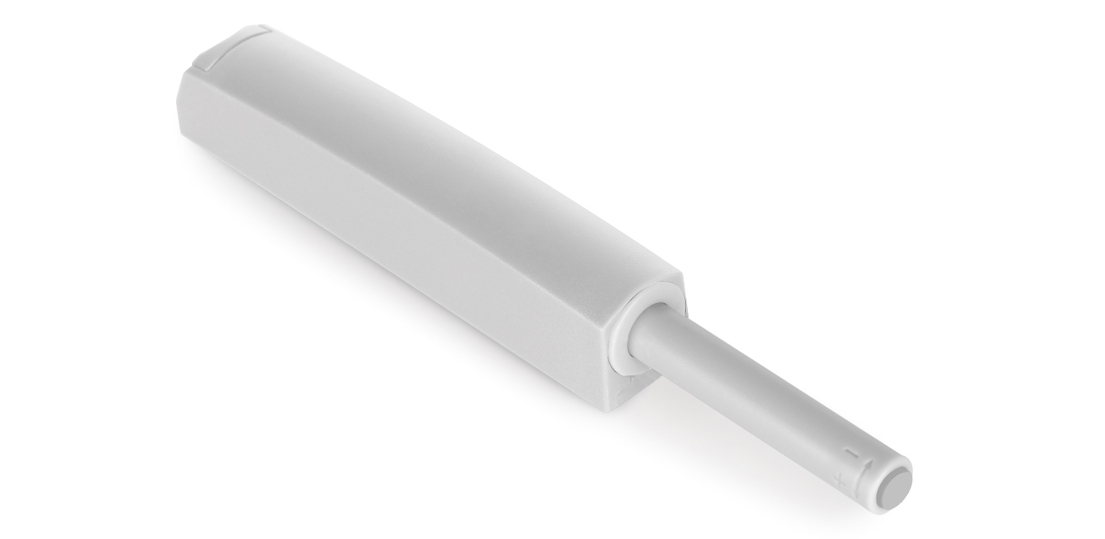 2 kpl tyylikäs nepparisalpa, asennuskotelolla, pinta: harmaa, muotoilu: ei-magneettinen, 1900221. Vakaa push-to-open ovenavaaja huonekalujen oviin, kaapin oviin, luukkuihin ja moneen muuhun, EMUCA - Image 4