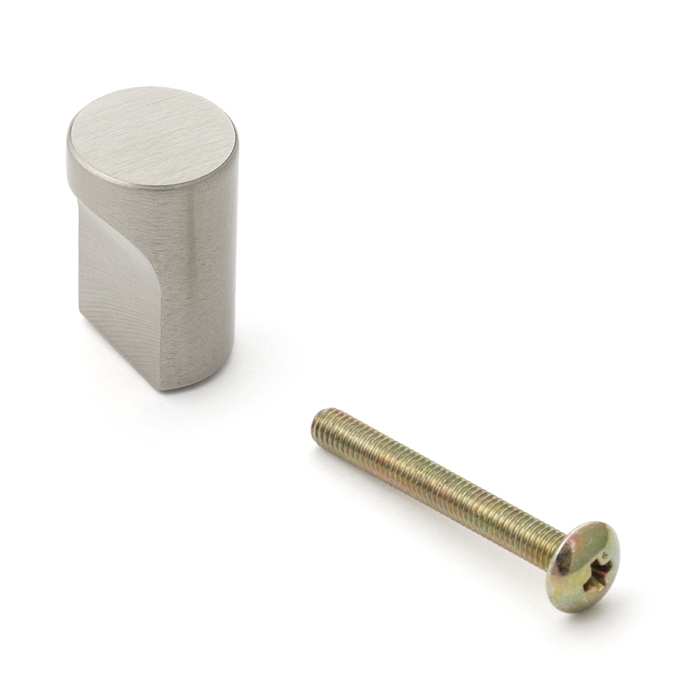 Laadukas huonekalunupin kahva messinkiä, pinta: nikkelipinnoitettu, satiinimatta, 12 mm (0,5") GLA-12. Messinkikahvan nuppi laatikolle, huonekalujen ovelle, keittiön kaapille, toimistokaapille ja paljon muuta, Sugatsune / LAMP® (Japani)