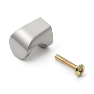 Laadukas sinkkiseoksesta valmistettu huonekalunupin kahva, viimeistely: valkoinen pronssi, satiinimatta, 21 mm (0.9") MKZ-21WB. Sinkkiseoksesta valmistettu kahvanuppi laatikkoon, huonekalujen oveen, keittiön kaappiin, toimistokaappiin ja paljon muuta, Sugatsune/LAMP® (Japani)