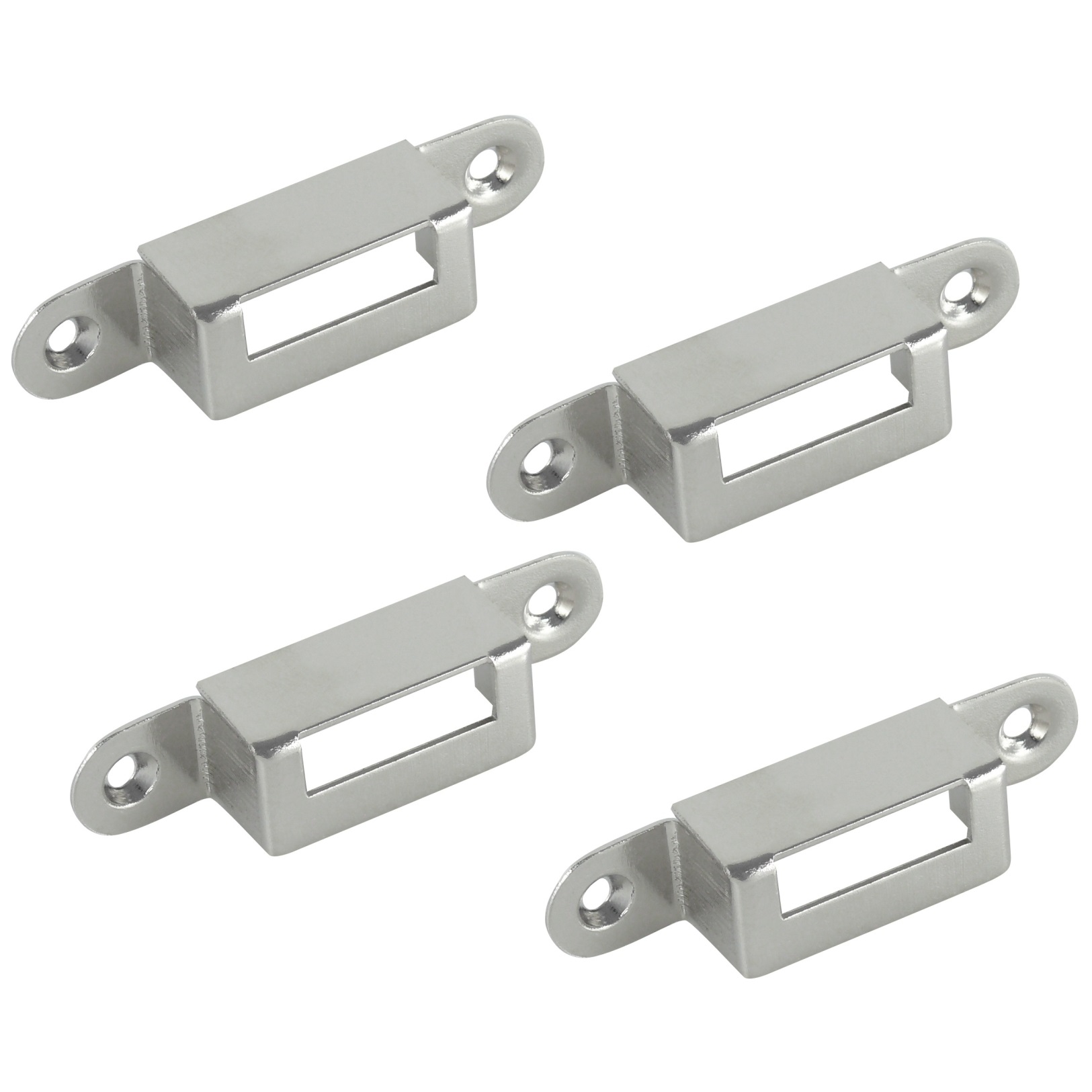 4 kpl käytännöllistä lukkolaatikkoa, terästä, pinta: nikkelöity, 63 mm (2-31/64"), 14.01.500-1.