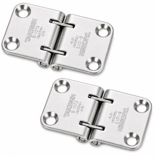 2 osaa ruostumattomasta ruostumattomasta korkealaatuisesta luukkusaranasta, valmistettu ruostumattomasta teräksestä SUS316, 70 mm (2-3/4"), B-1013. Tukeva merisarana laivan luukkuihin, kansiluukkeihin, alasiivekkeisiin, huoltoluukkuihin ja paljon muuhun, valmistaja TAKIGEN (Japani)