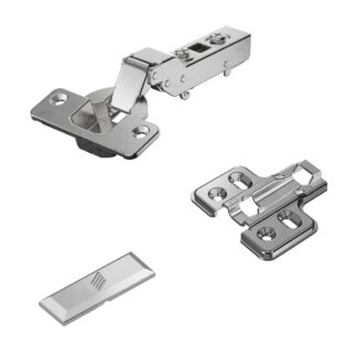 Ruostumattomasta teräksestä valmistettu sarana, tuki: puolilepo, 9289592, Hettich, suunnittelu: kiinnityslevy 0 mm etäisyydellä. Tuotekuva