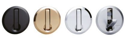 Laadukas pyöreä jousikoukku syvennykseen, pinta: musta, satiinimatta, 64 mm (2,6"), NF-R64-BL. Pyöreä taitettava koukku automaattisella sulkemisella, pienelle talolle, matkailuautolle, asuntovaunulle, jahdille, junalle, bussille ja paljon muuta, Sugatsune - Image 5
