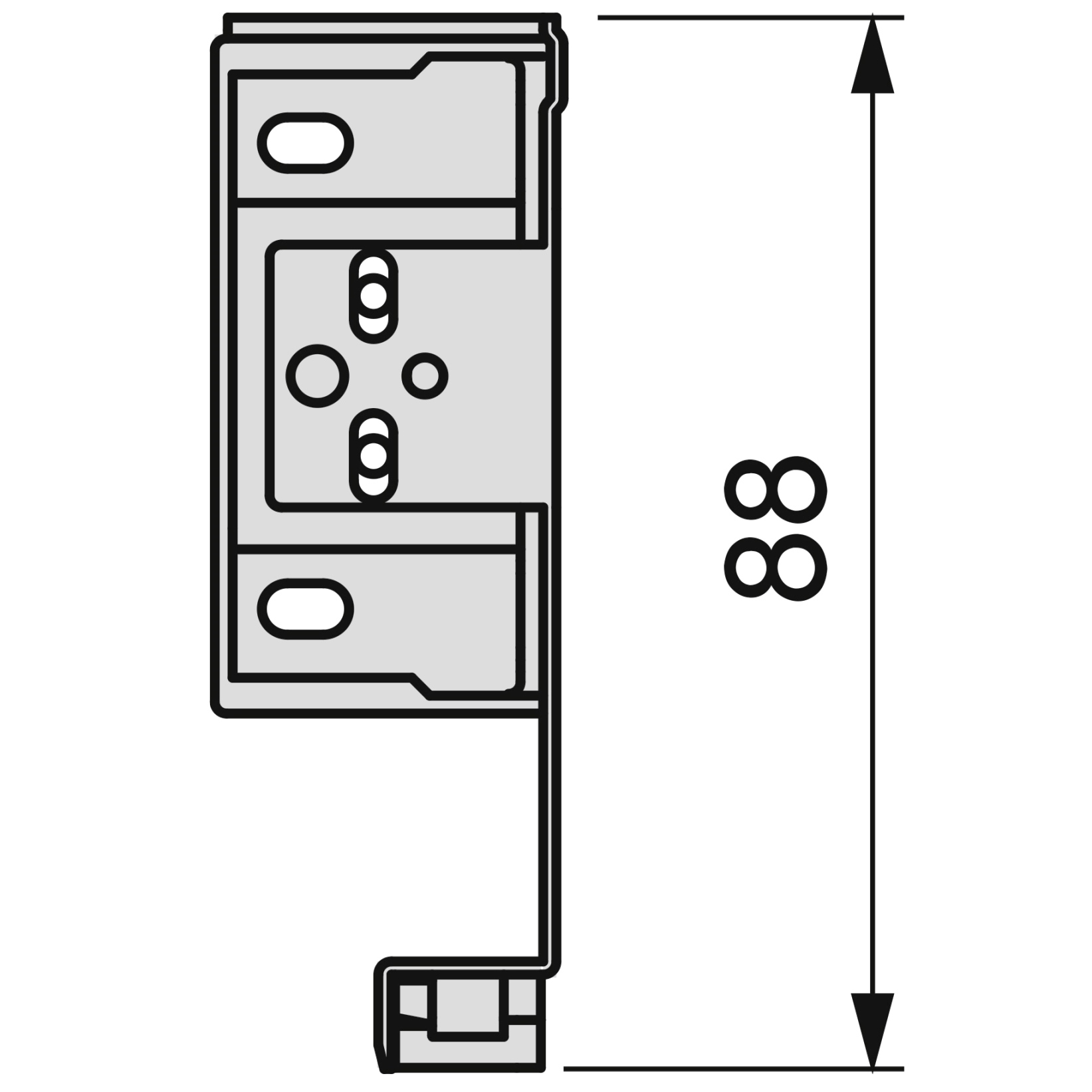 Laatikkosetti, erittäin ohuet kehykset, korkeus: 88 mm (3-15/32"), pinta: valkoinen, 490 mm (19-19/64"), versio: täysi jatke pehmeästi sulkeutuvalla, 3275412. laatikkosetti keittiökalusteille ja paljon muulle, EMUCA - Image 3