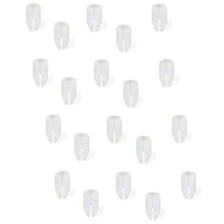 20 kpl tukeva sisäänajoholkki, joka sopii ruuveille ⌀3 mm, valmistettu nailonista (PA), 10 mm (25/64"), 9040920. Käytännöllinen laajennusholkki huonekalujen liittämiseen, runkoasennukseen, hyllyasennukseen ja paljon muuta, EMUCA