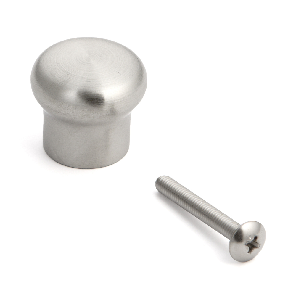 Superleichter Edelstahl-Möbelknopf SUS304 von Sugatsune, RSS-25S (22 mm), satiniert matt. Produktbild