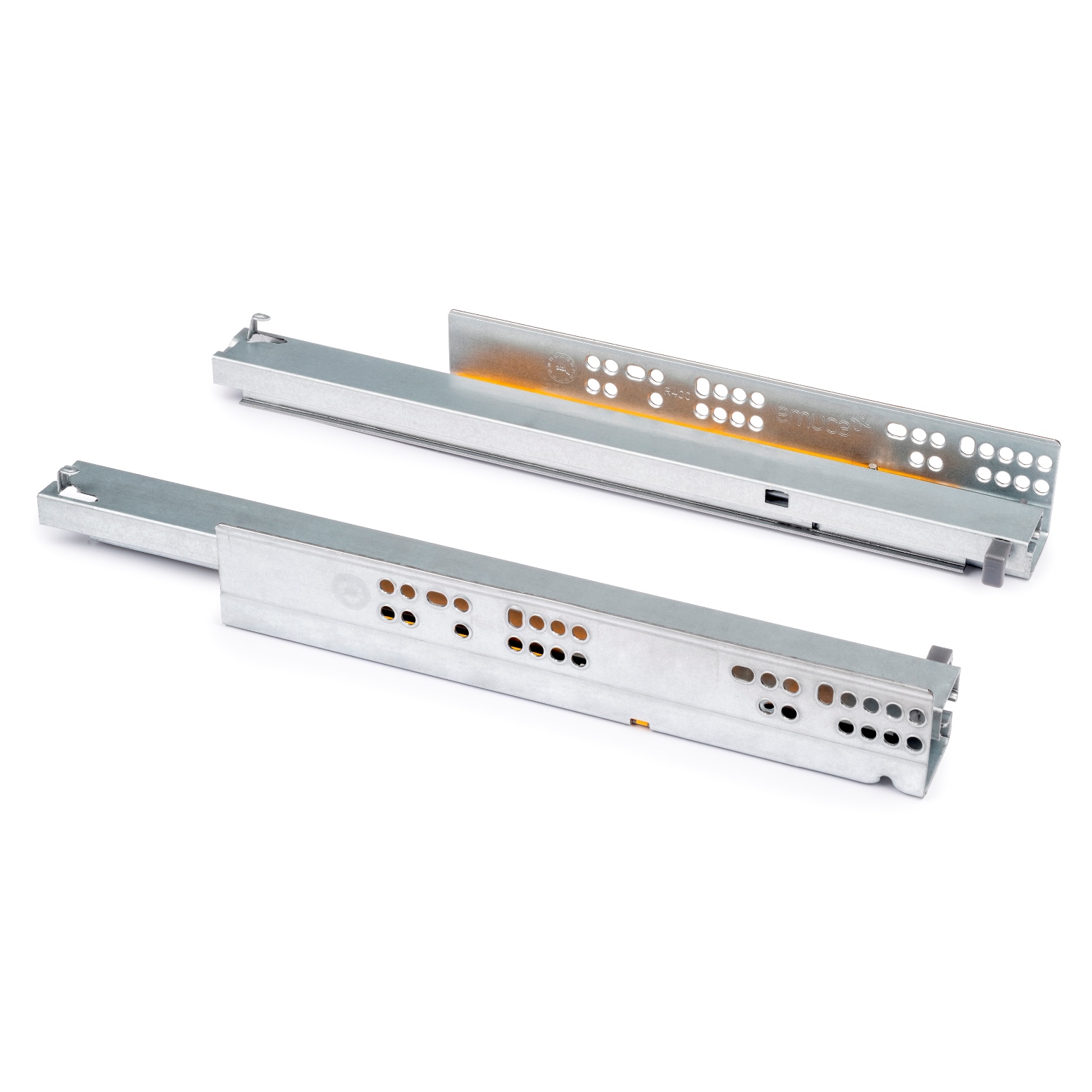 Unterflurführungen, 3124505, 500 mm (19-11/16″), von EMUCA, Tragkraft: 30 kg (67 lbs), Ausführung: Vollauszug mit Soft-Close. Produktbild