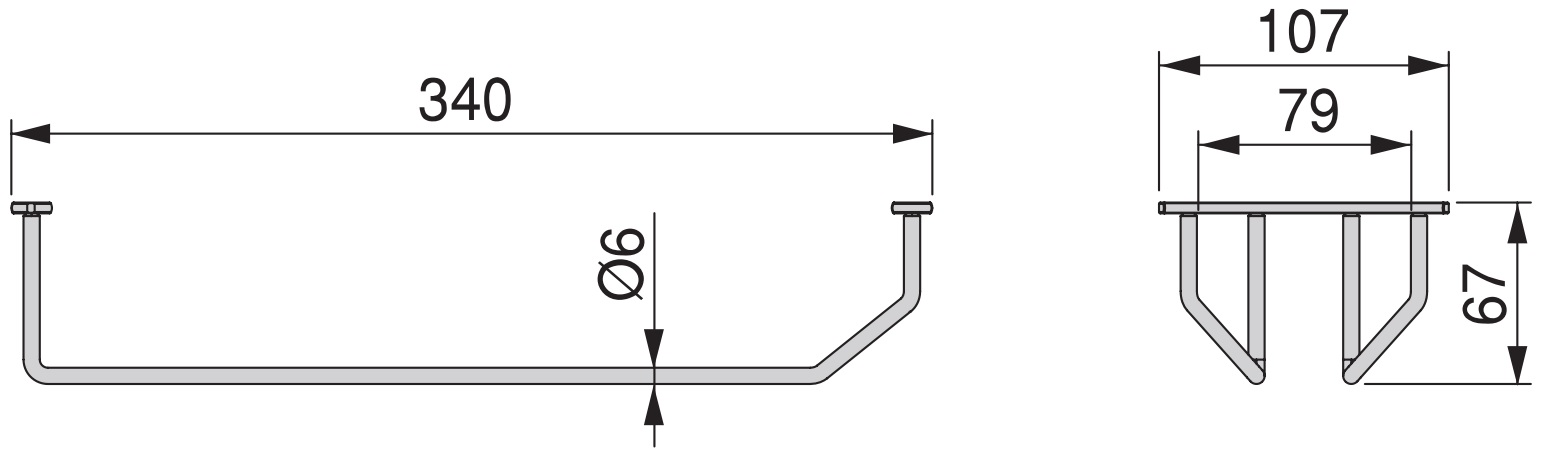Laadukas viinilasiteline, terästä, pinta: kromattu, 340 mm (13-25/64"), 8938011. Käytännöllinen lasiripustin viinilaseille, samppanjalaseille, cocktaillaseille, konjakkilaseille, pikareille ja paljon muuta, EMUCA:lta - Image 3